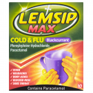 Lemsip max max cold & flu sachets blackcurrant 10 pack