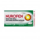 Nurofen back pain capsules sustained release 300mg 24 pack