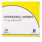 Aspirin Dispersible tablets 75mg 28