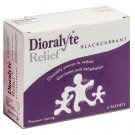 Dioralyte relief oral rehydration therapy sugar-free sachets blackcurrant 6 pack