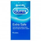 Durex contraceptive sheaths Extra Safe 6 pack