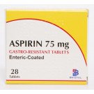 Aspirin tablets Enteric Coated 75mg 28