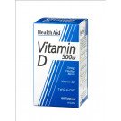 Healthaid vitamin D supplements vitamin D tablets 500iu 60 pack