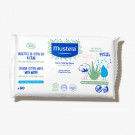 Mustela Organic Cotton wipes with water - 60