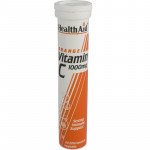 Healthaid vitamin C supplements effervescent tablets orange 1000iu 20 pack