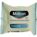 Milton 2 antibacterial surface wipes 30 pack