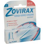 Zovirax cold sore cream pump 5% w/w 2g