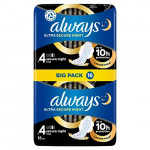 ALWAYS ULTRA sanitary towels secure night with wings Size 4 16
