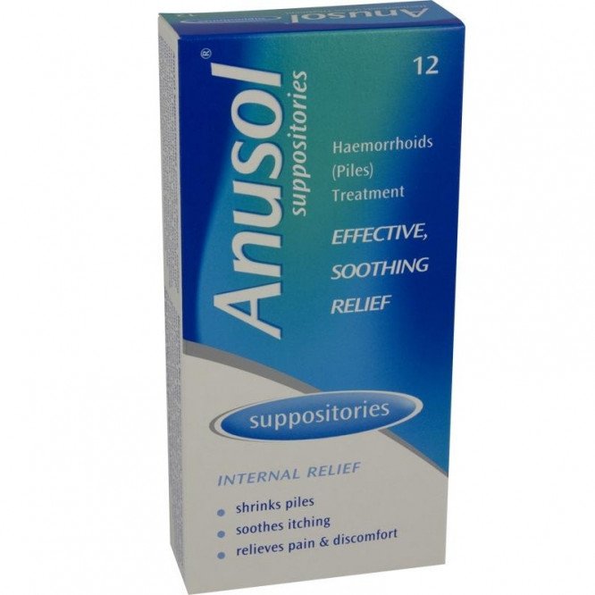Anusol suppositories 12 pack