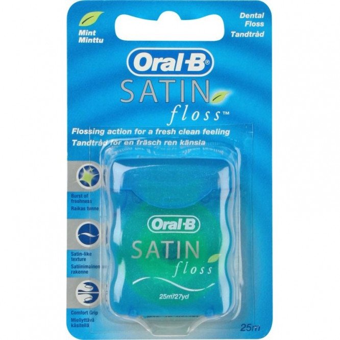 Oral-b dental floss Satinfloss mint flavoured 25m