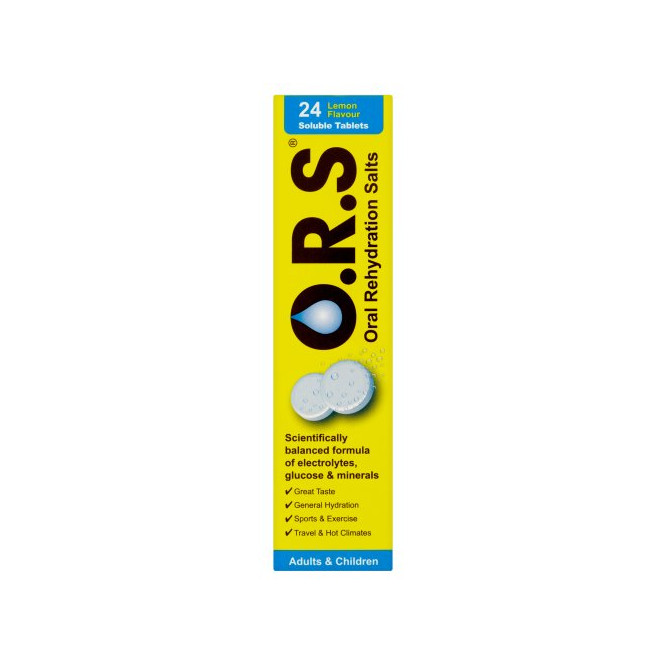 O.r.s. oral rehydration salt  tablets lemon 24 pack