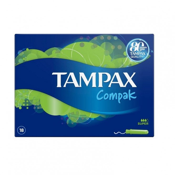TAMPAX compak tampons super 18