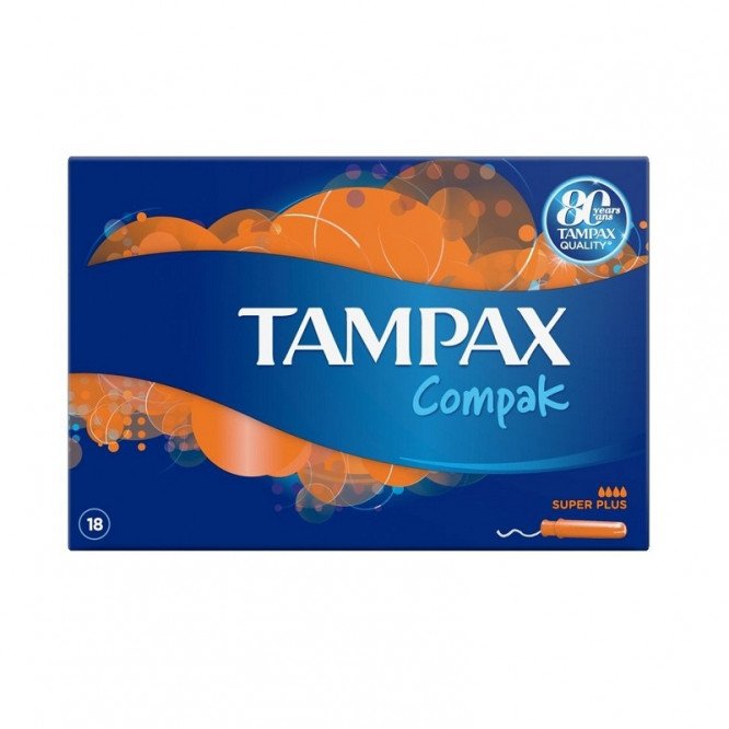 TAMPAX compak tampons super plus 18