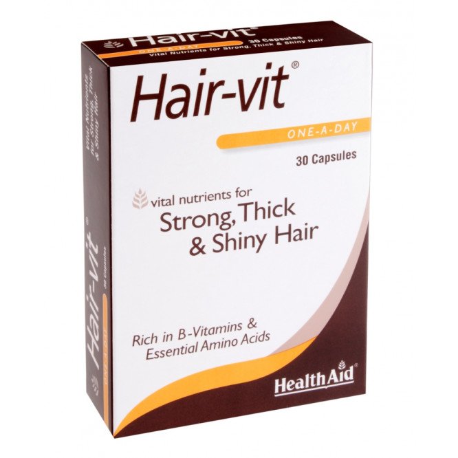 Healthaid lifestyle range Hair-Vit capsules 30 pack