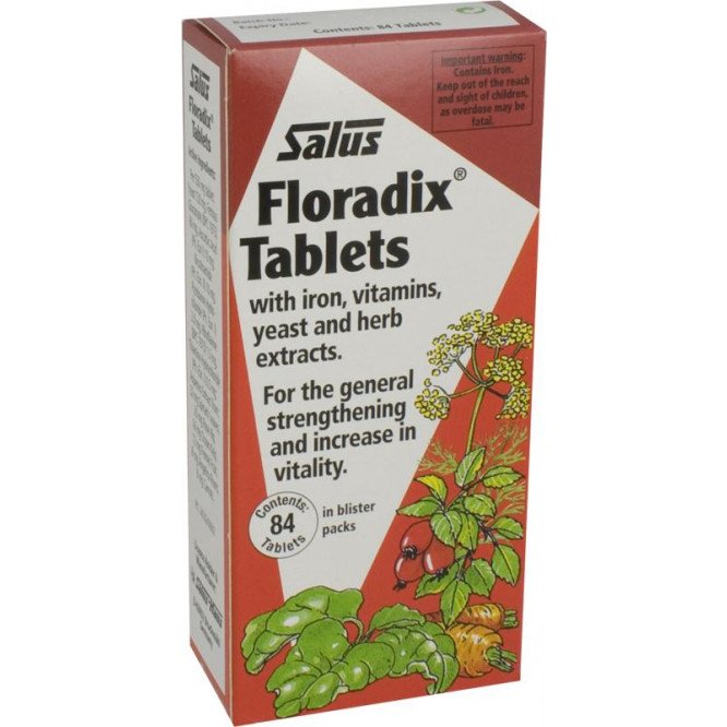 Floradix herbal iron tablets 84 pack