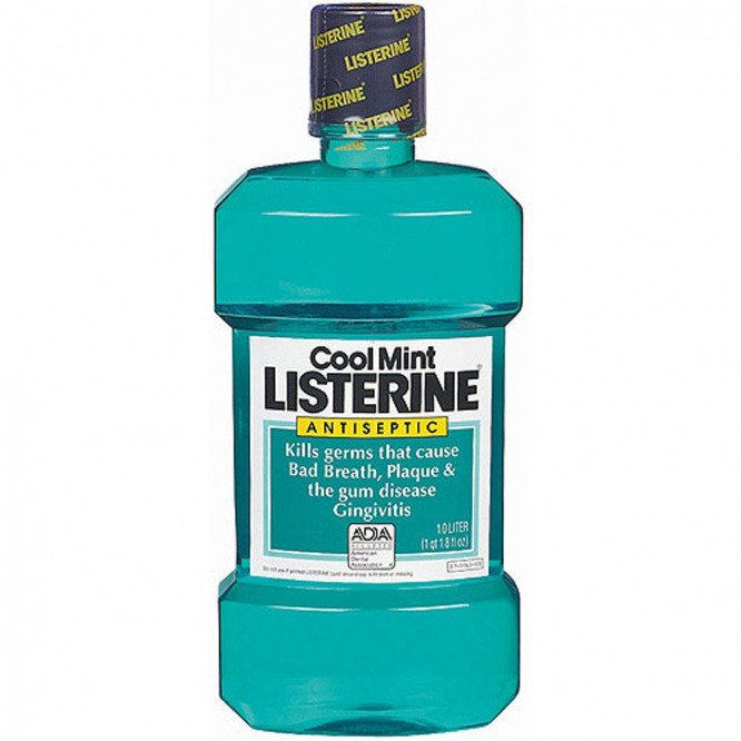 Listerine antiseptic mouthwash coolmint 1ltr