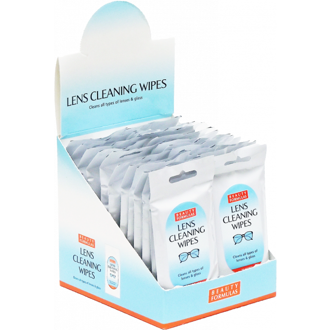 Beauty formulas lens cleansing wipes 20 pack