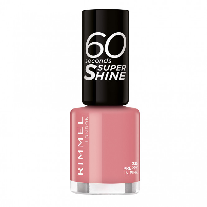 Rimmel London 60 Seconds Super Shine Nail Polish - 235 Preppy In Pink