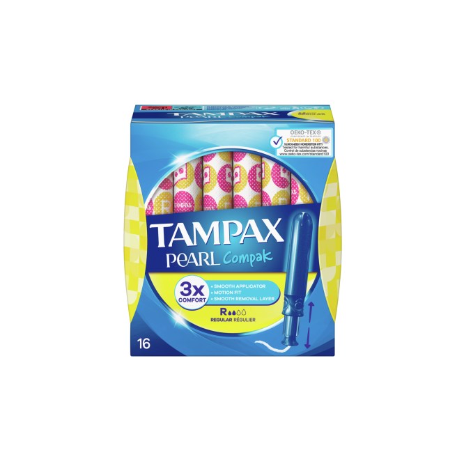 Tampax Pearl Compak Regular Applicator Tampons 16