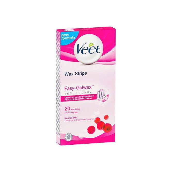 Veet cold wax leg strips normal legs and arms 20 pack