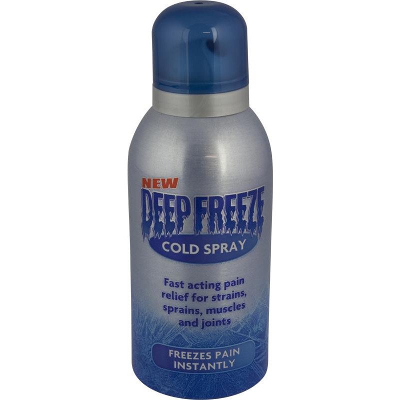 Deep freeze pain relief spray