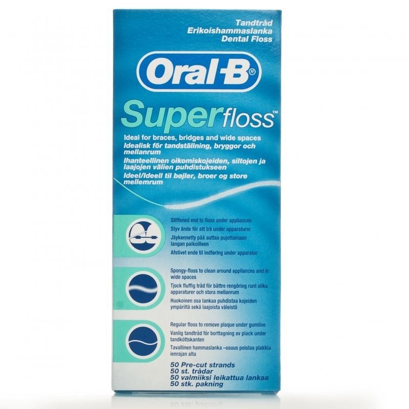 Oral-b dental floss Superfloss 50 pack