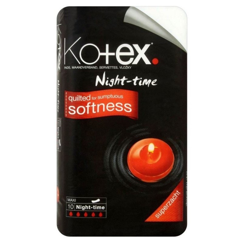 Kotex Maxi Towels nightime 10 pack
