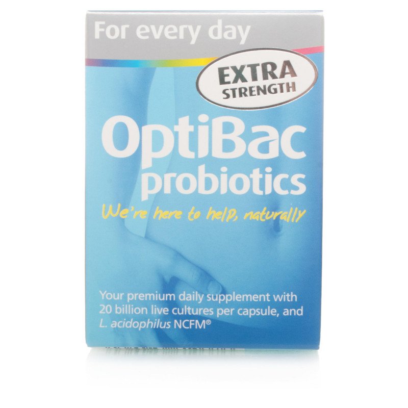 Optibac probiotic food supplements every day extra welbeing 20 billion 30 pack