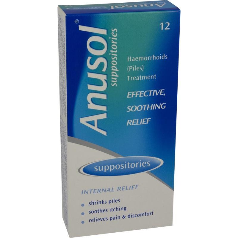 Anusol suppositories 12 pack