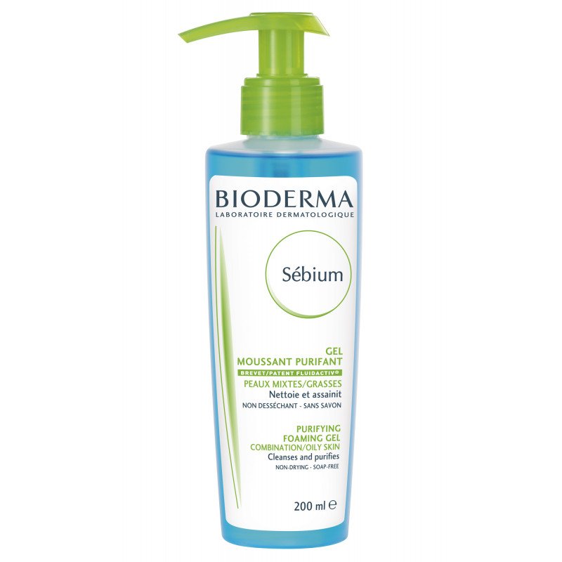 BioDerma SEBIUM Moussant / Foaming gel (Bottle with pump) 200ml 