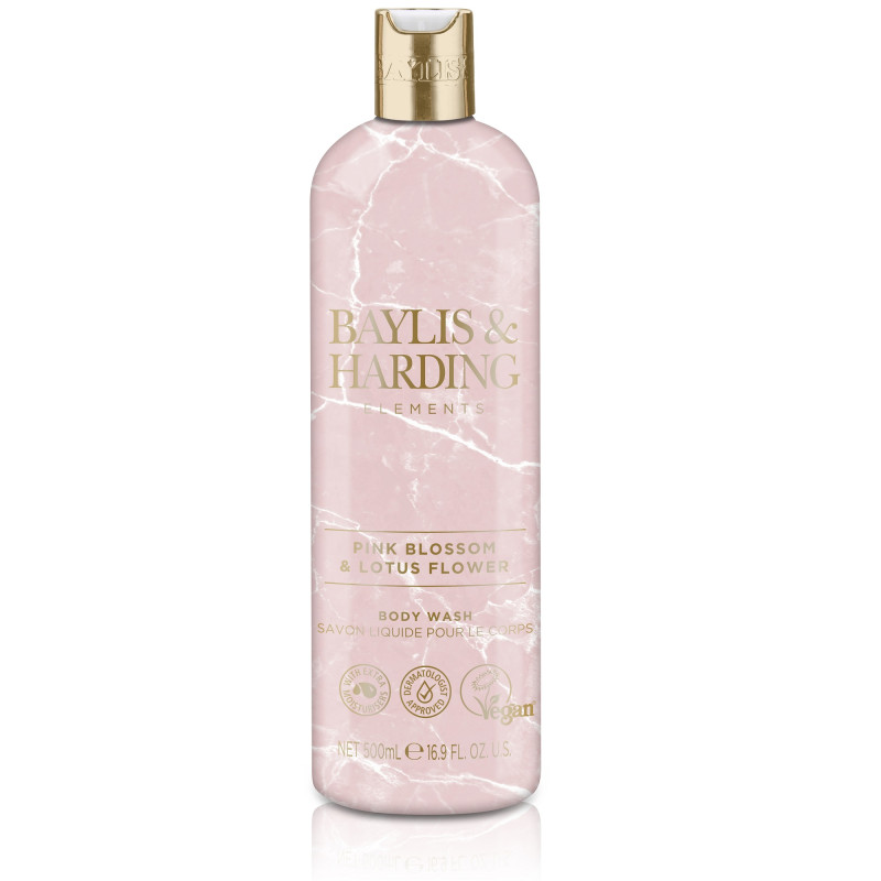 Baylis & Harding Elements Pink Blossom and Lotus Flower Body Wash 500ml