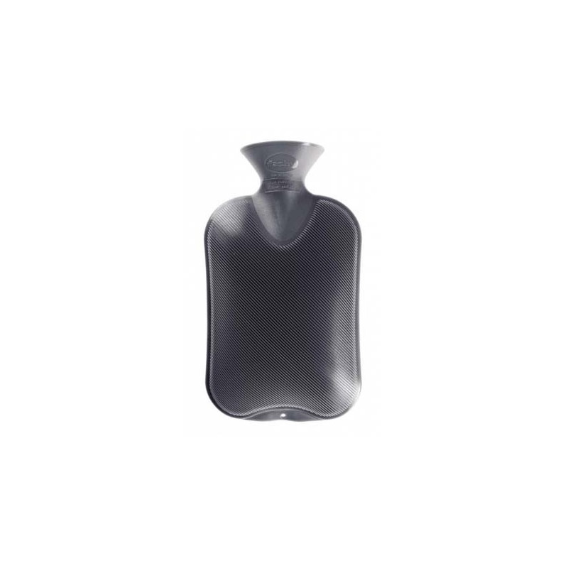 Fashy Anthracite Double Ribbed Hot Water Bottle 2 L