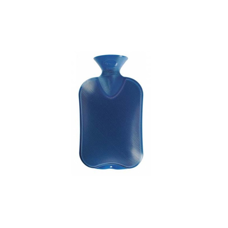 Fashy Sapphire Double Ribbed Hot Water Bottle 2L