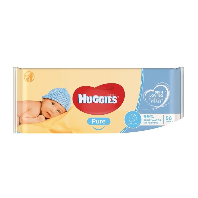 Huggies baby wipes pure 56 pack