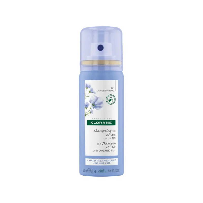 Klorane Volume Dry Shampoo with Organic Flax, 50ml