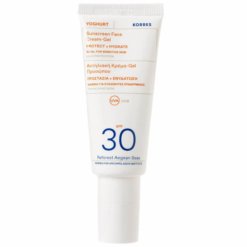 Korres Yoghurt Sunscreen Face Cream-Gel SPF30