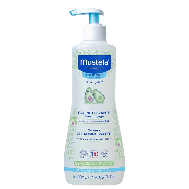 Mustela No-rinse cleansing water 500ml