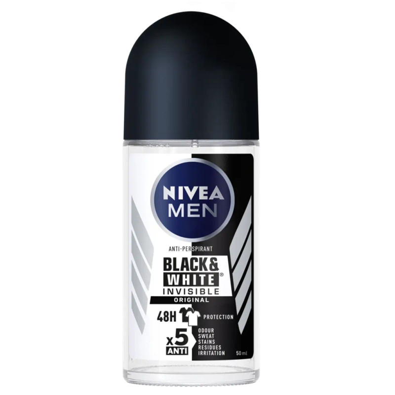 Nivea For Men roll-on deodorant black & white 50ml