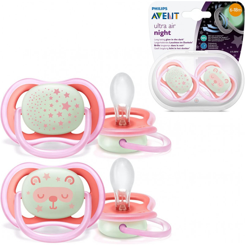 Philips Avent Ultra Air Night Time Girl 6-18M