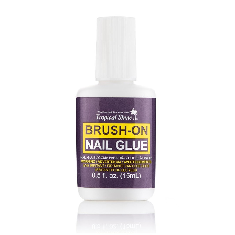 Tropical Shine Brush on Nail Glue, .5 oz.