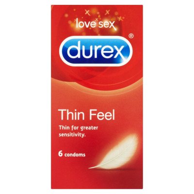Durex contraceptive sheaths Thin Feel 6 pack