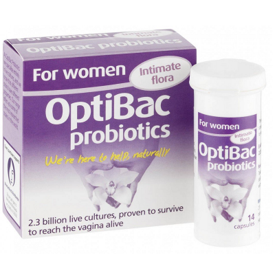 Optibac probiotic food supplements for women 14 pack