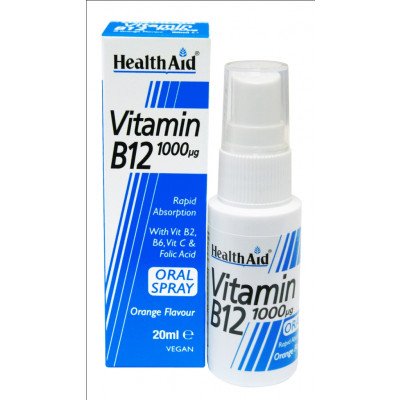 Healthaid vitamin B supplements B12 spray 20ml