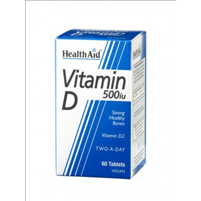Healthaid vitamin D supplements vitamin D tablets 500iu 60 pack