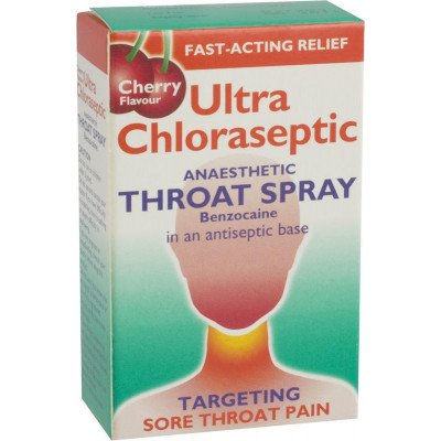 Ultra chloraseptic anaesthetic throat spray cherry 0.71% 15ml