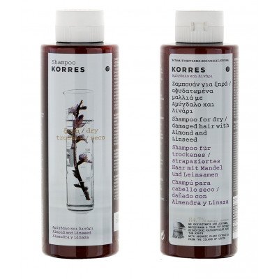 Korres Shampoo Almond and Linseed_for dry/ damaged hair_250ml 
