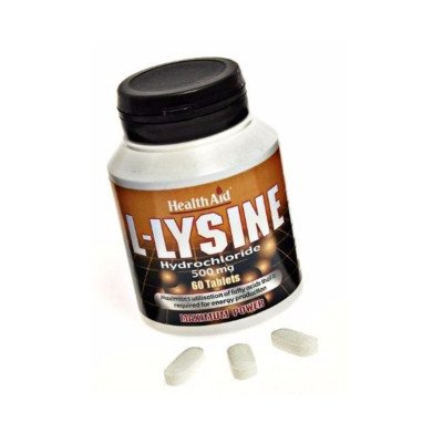 Healthaid amino acid supplements L-lysine HCL  tablets 500mg 60 pack