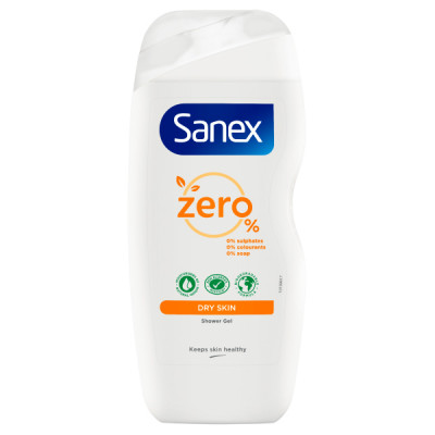 SANEX shower gel zero % dry skin 225ml