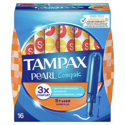 Tampax Pearl Compak Super Plus Applicator Tampons 16