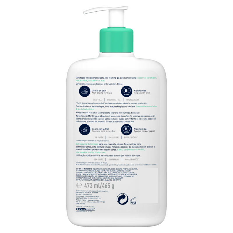 CeraVe FOAMING CLEANSER 473ML